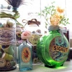 DIY bottles with vintage labels