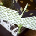 Mod Podge fabric bins