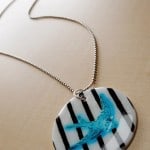 DIY Shrinky Dink pendant necklace