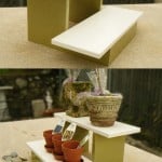 Mini DIY plant stand with Mod Podge