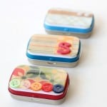 How to decoupage an old Altoids container and turn it into storage!
