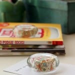 DIY paperweights from glass candle holders