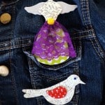 DIY Mod Podged brooch
