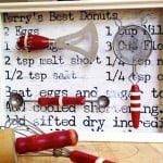 Vintage kitchen tools shadow box