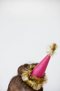 Glitter party hat