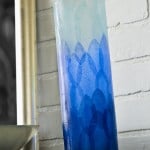 DIY ombre vase made with Mod Podge
