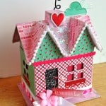 Valentine's Day craft - all you need is love decoupage house