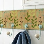 Floral DIY Coat Rack made with Mod Podge