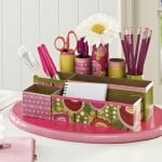 Recycled craft DIY desk organizer