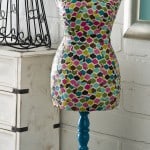 How to decoupage a dress form