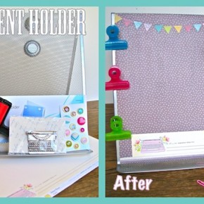 Mod Podge document holder