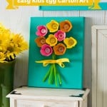 Easy kids craft - make egg carton art