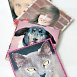 Mod Podge DIY photo coasters