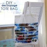 Decorate a beach tote with decoupage