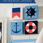 How to make DIY nautical canvases for cheap
