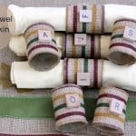 DIY paper towel napkin rings