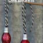 Christmas ornaments from night light bulbs
