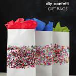Gift wrap ideas - DIY confetti bags