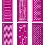 New Mod Podge Rocks stencils - make detailed designs using Mod Podge and glitter or sand!
