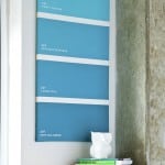 Make a decorative paint chip canvas
