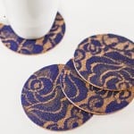 Lacy and sophisticated DIY coasters