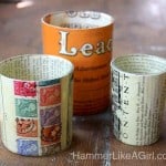 DIY votives: vintage candle holders made from glasses