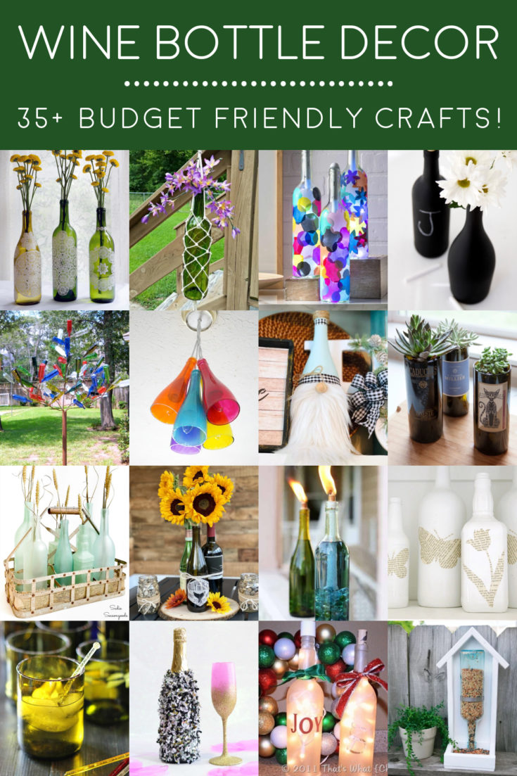 Wine Bottle Decor Crafts For Your Home Mod Podge Rocks