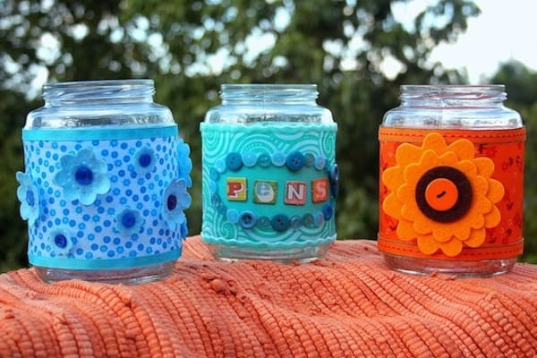 Decorating Glass Jars is a Fun Recycled Craft - Mod Podge Rocks