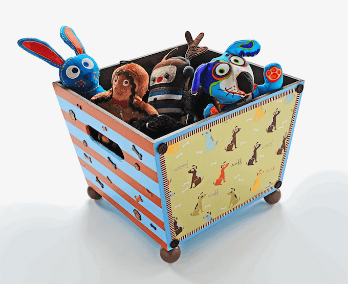 DIY Dog Toy Box with Craft Store Supplies