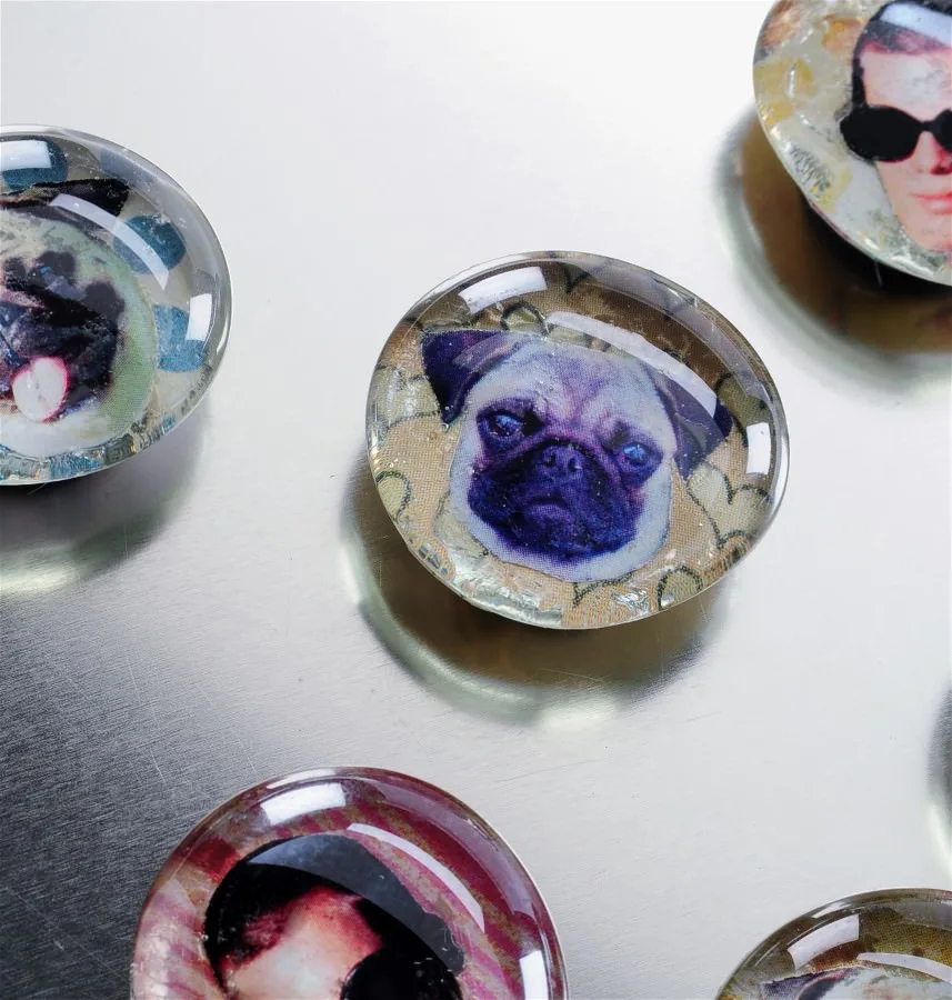 Make Glass Photo Magnets On The Cheap