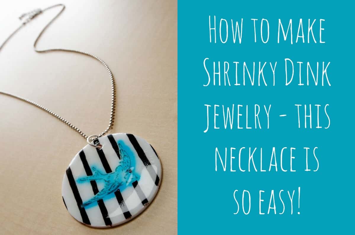 DIY Shrinky Dink pendant necklace Mod Podge Rocks