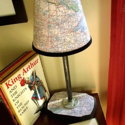 Build a Vintage Map Lamp from Scratch