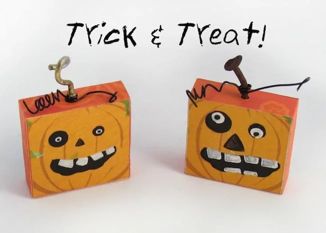 DIY Halloween Magnets Shaped Like Pumpkins!