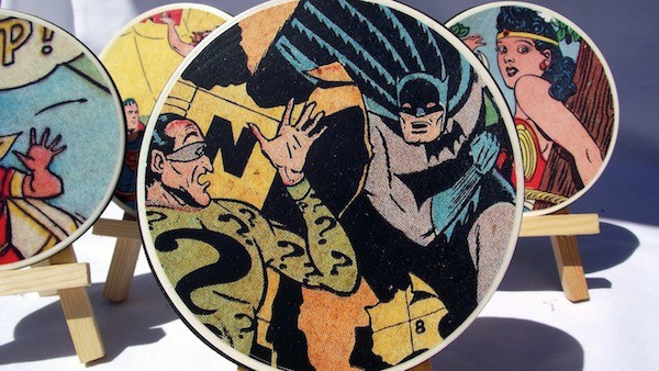 If you are looking for unique crafts for men, these DIY comic book coasters are perfect. Use materials right from the hardware store!