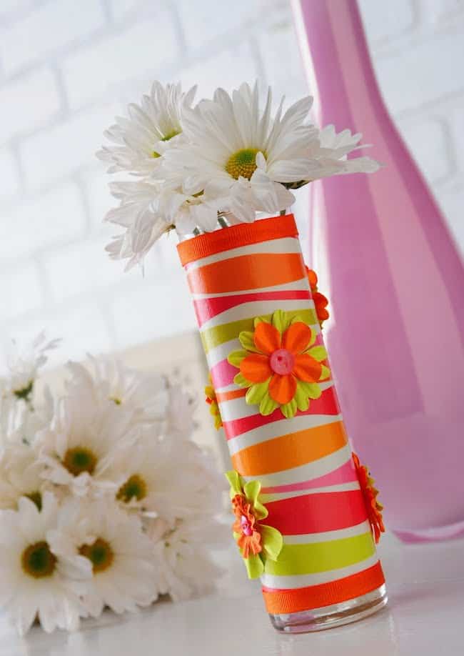 DIY vase from the dollar store