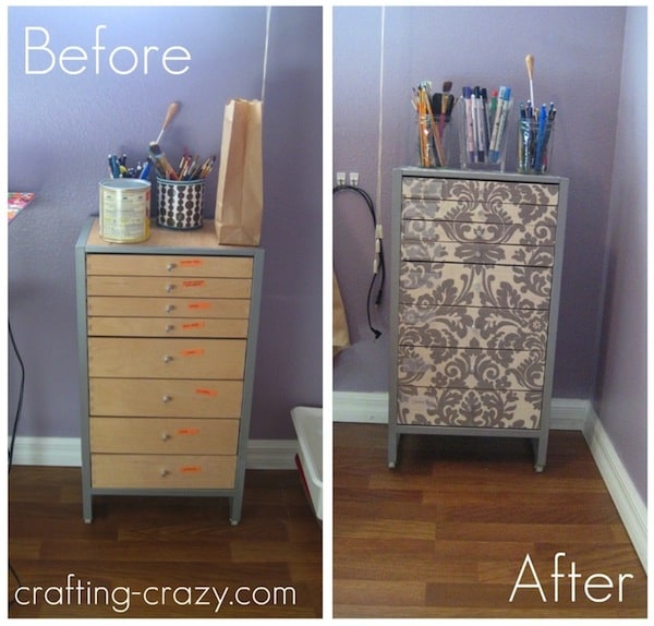 Ikea Furniture Makeover With Mod Podge And Fabric Mod Podge Rocks