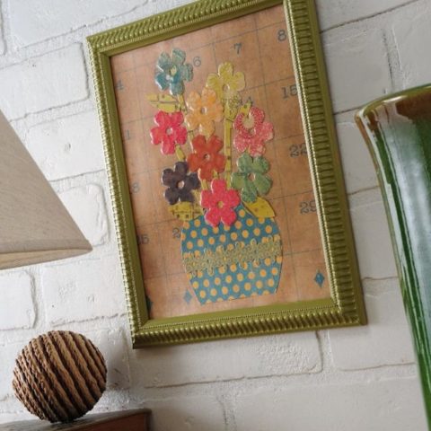DIY: Framed Scrapbook Paper Wall Gallery - Color By K