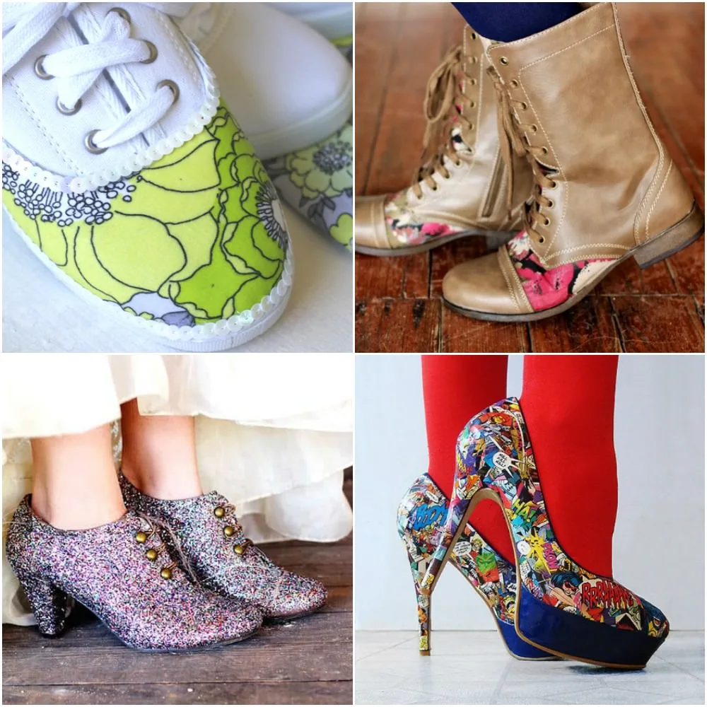 Learn how to decoupage shoes