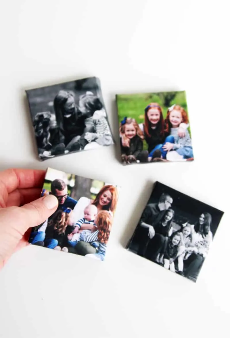 Instagram mini canvases made with Mod Podge