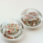 DIY paperweights from glass candle holders