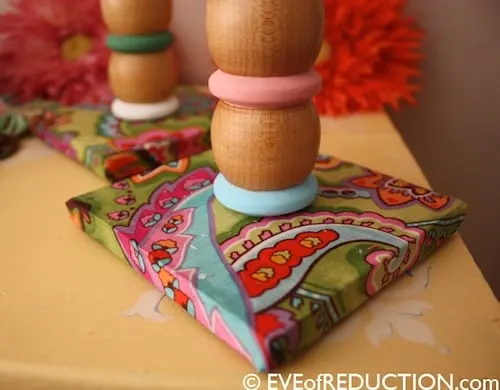 How to make candle holders out of crib parts