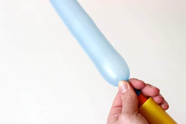 Inflate a dollar store party balloon