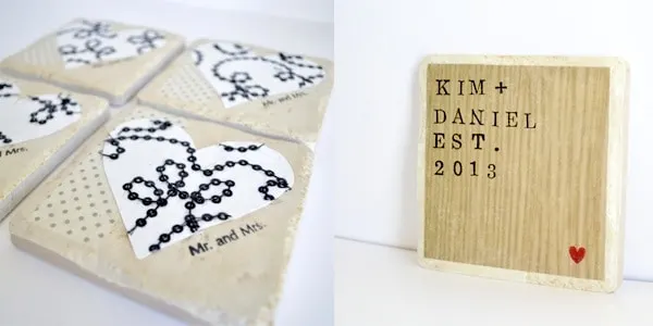How to make Mod Podge coasters two ways How to make Mod Podge tile coasters two ways