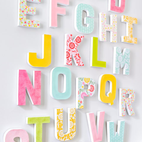 DIY Beaded Cardboard Letters – Kid Made Modern