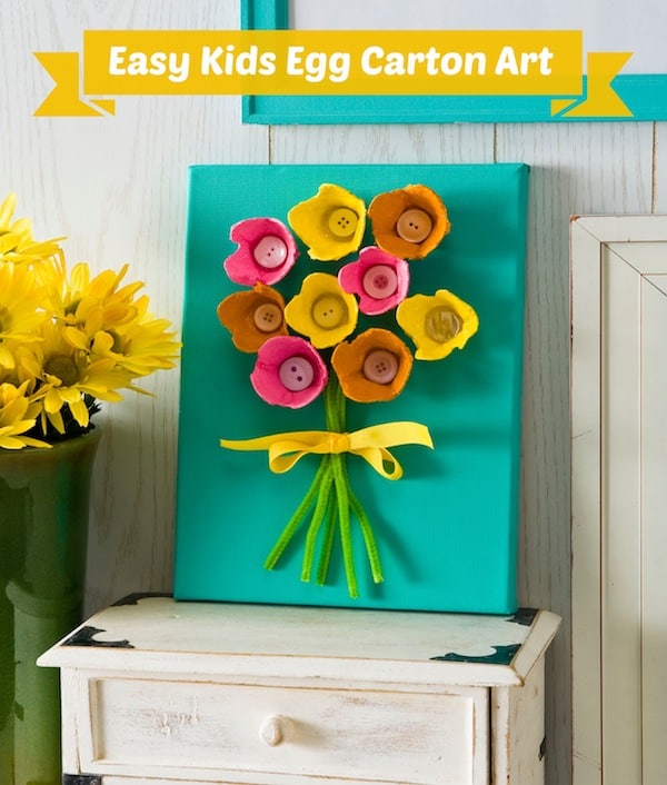 Easy kids craft - egg carton art