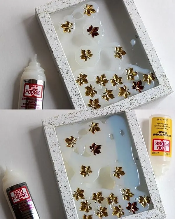 Add Dimensional Magic to the fall leaves frame