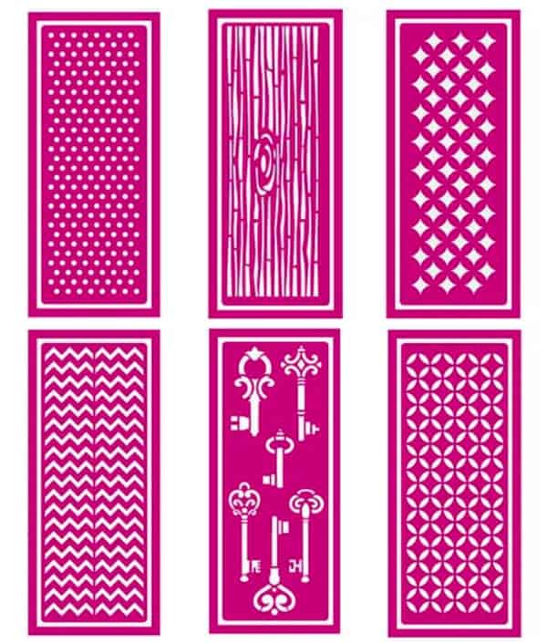 make a wall hook rack stencil designs