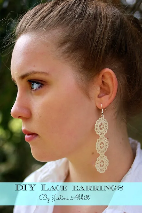 How To Make Diy Lace Earrings Three Easy Steps Mod Podge Rocks