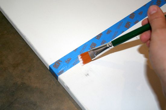 Sealing painter's tape with Mod Podge