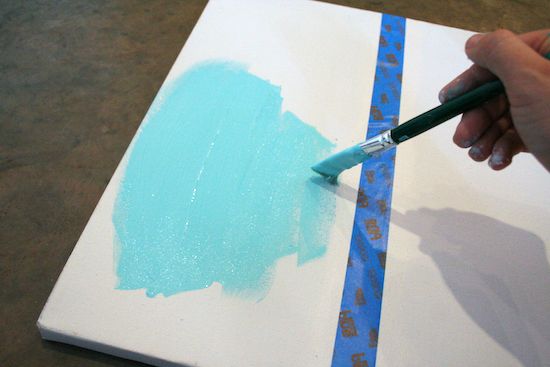 If you want to make sure you have a unique canvas project as part of your decor, check out this easy paint chip art made with Mod Podge.